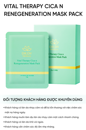 Mặt nạ dưỡng da DR.DY Medicos Vital Therapy Cica n Renegeneration Mask Pack (20mg/1ea)